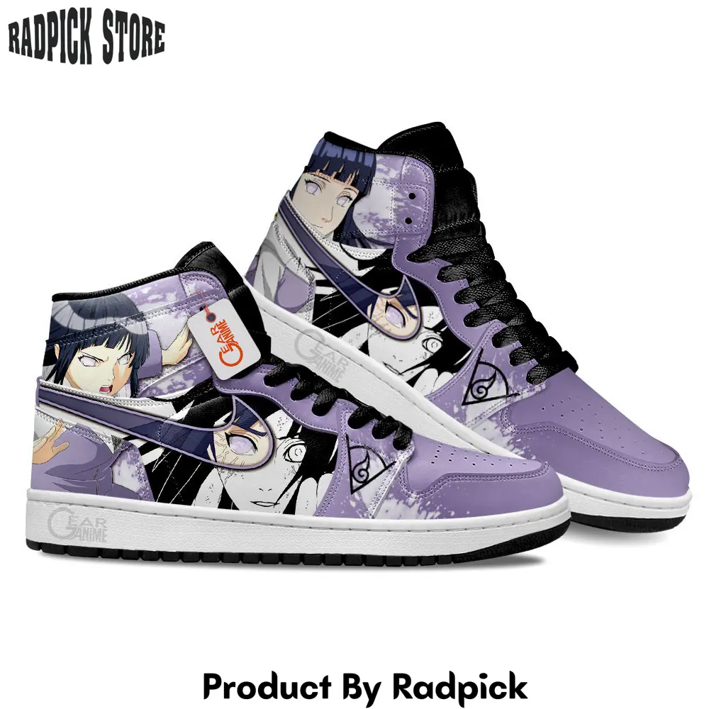 Hinata hyuga air jordan high top sneakers anime shoes  rp0247454